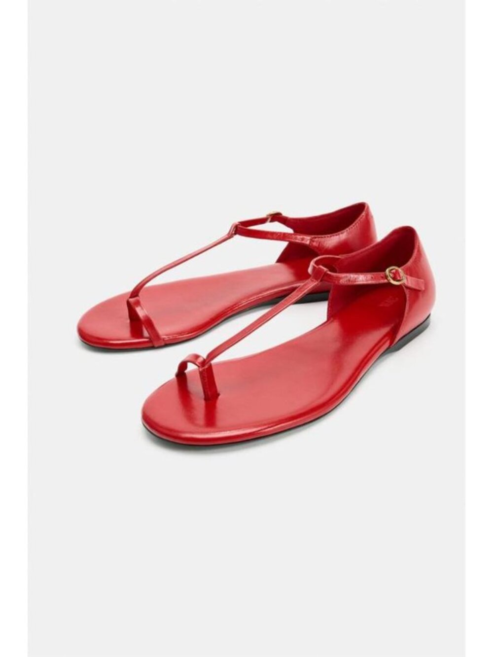 ZARA STRAPPY LEATHER FLAT SANDALS 1605/710/600 - Picture 4 of 6